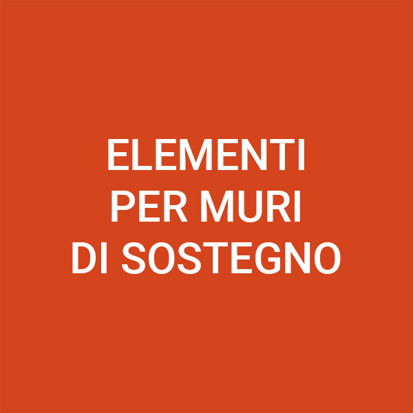 Elementi per muri di sostegno