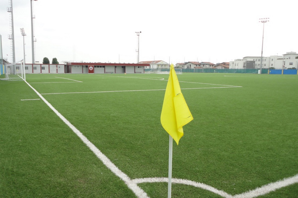 Synthetic turf soccer fields