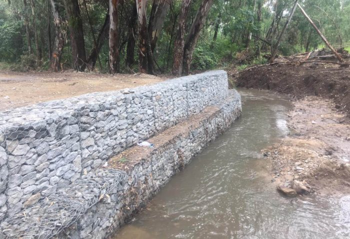 Gabions for retaing walls