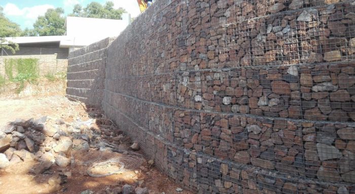 Gabions for retaing walls