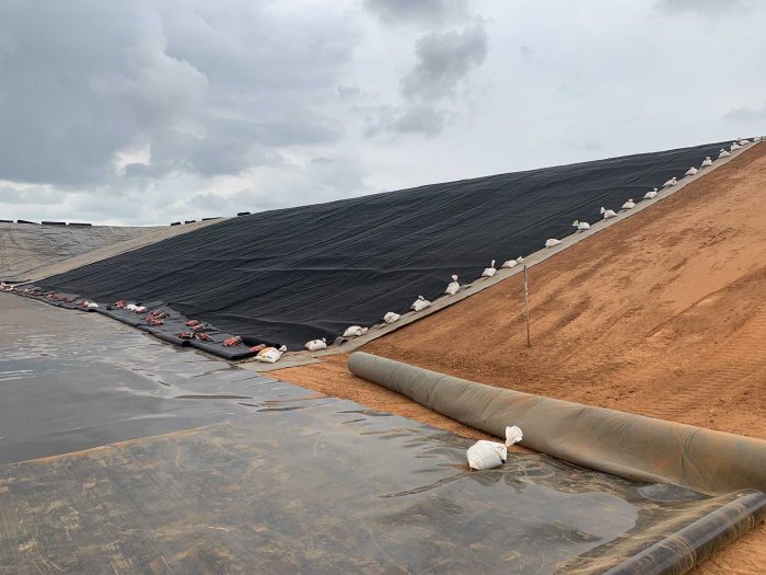 Membrane alveolari drenanti per discariche e siti contaminati