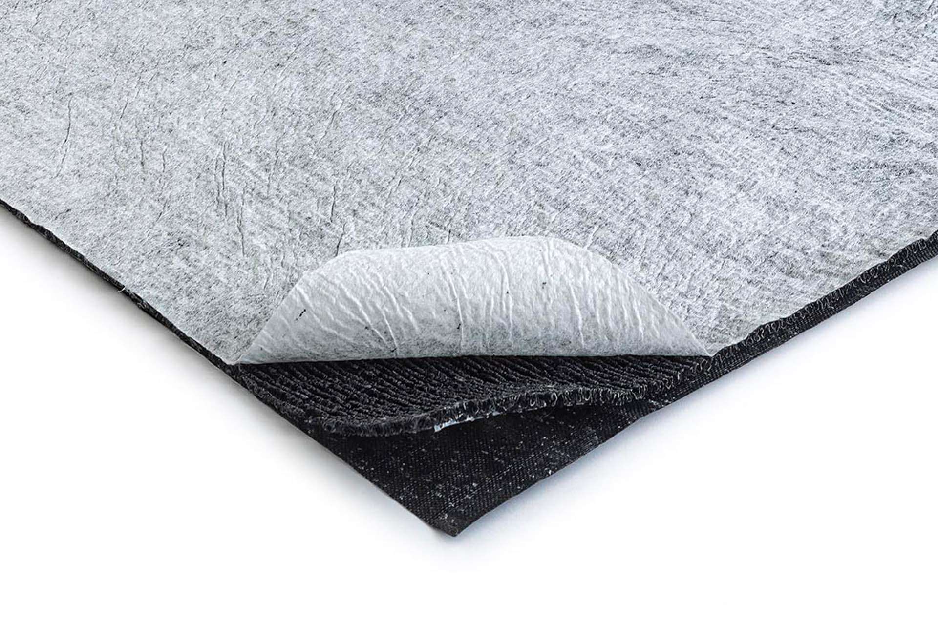 Drainage geocomposite: core of PP monofilaments bonded to 2 nonwoven geotextiles