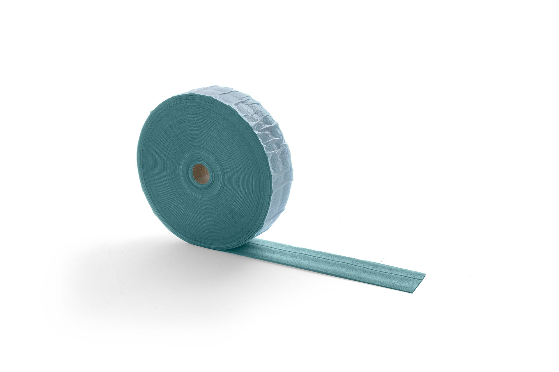 Self-adhesive insulating perimeter band