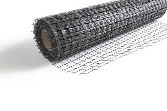 Fiberglass mesh for concrete pavings