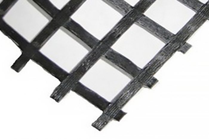 Reinforcement uniaxial geogrids made by PET and coated with PVC