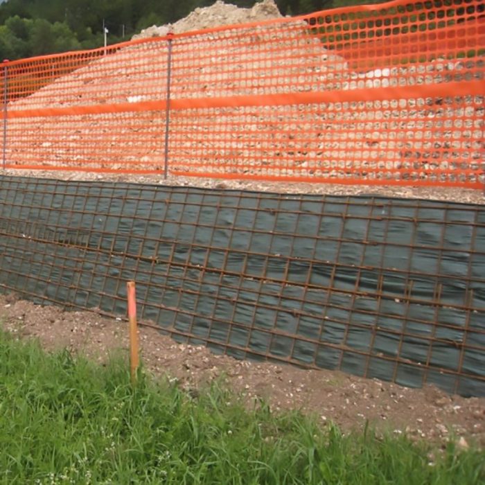 T-Orange Net rete in HDPE per recinzione cantiere