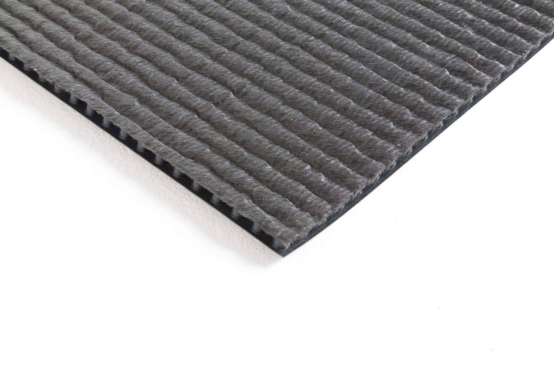 HDPE studded membrane, 10mm thick, with one nonwoven textile