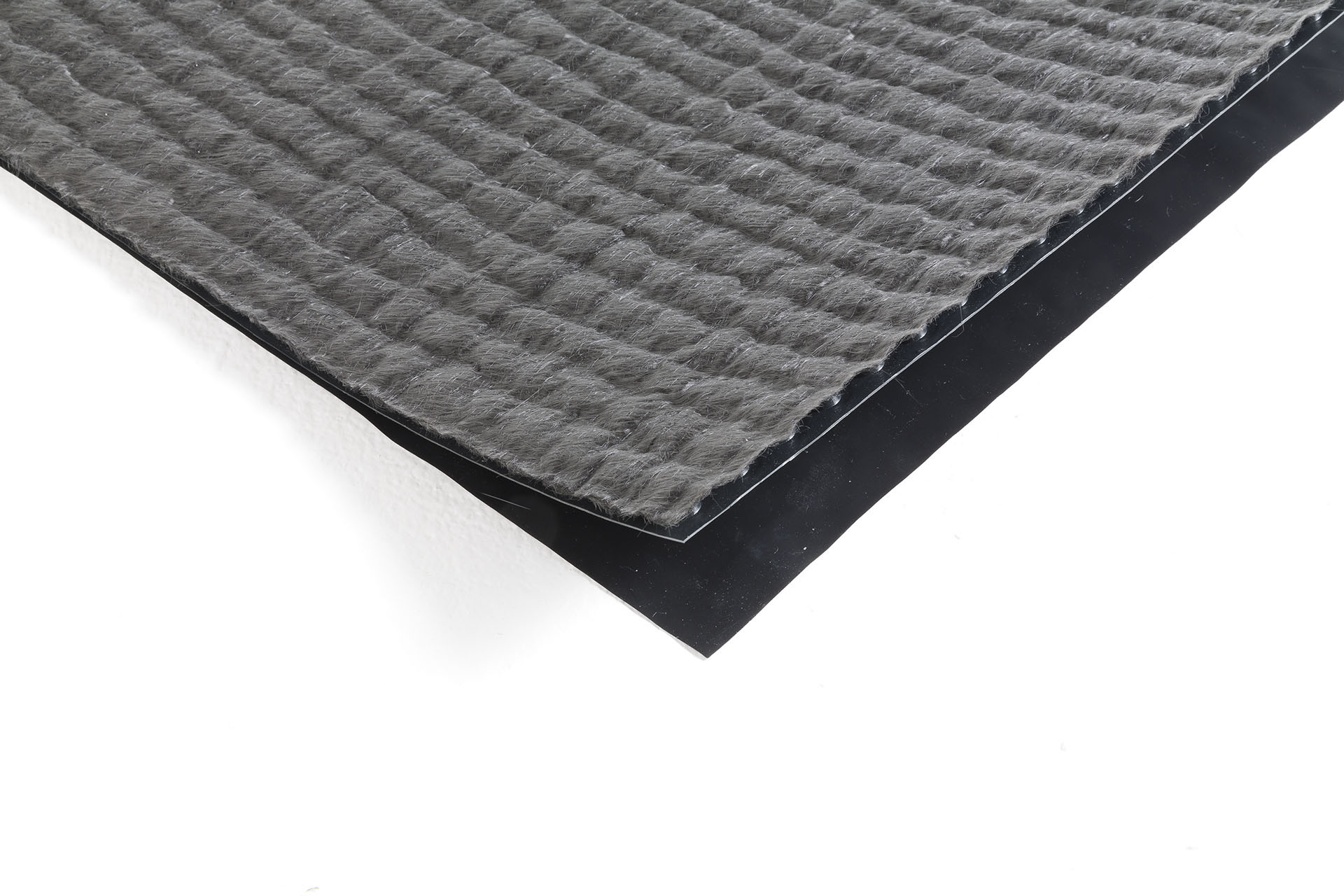 HDPE studded membrane, 10 mm thick, with one nonwoven textile and one LDPE film