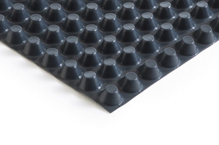 HDPE studded membrane, 20 mm thick