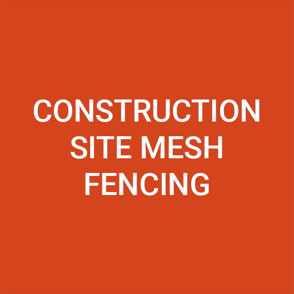 Construction site mesh fencing